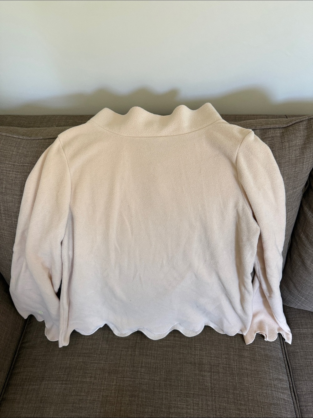 Dudley Stephens Soft Scallop-Hem Cowlneck Sweater - Blush